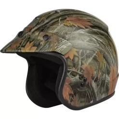 GMAX OF-2 Leaf Camo Open Face Helmet