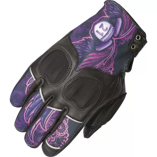 Highway 21 Vixen Lace Women's Leather Gloves 2 Highway 21 Vixen Lace Women's Leather Gloves - Image 2