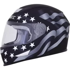 AFX FX-99 Stealth Flag Full Face Helmet -Motorcycle parts 373 0101 11356 B