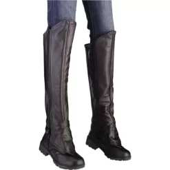 Z1R Women's Leather Half Chaps