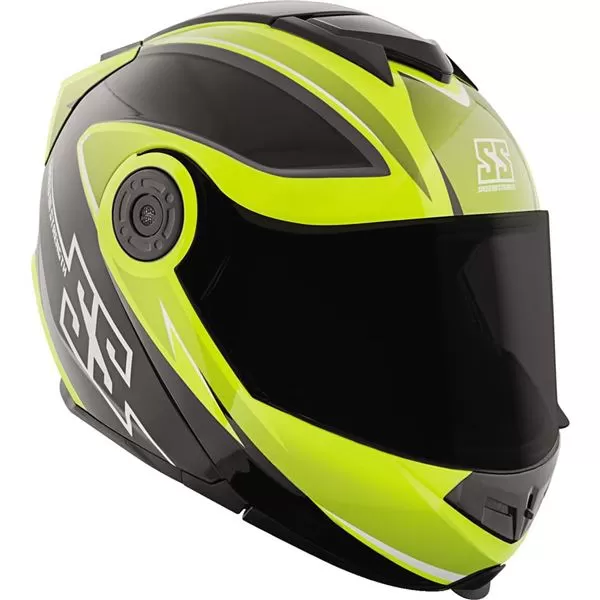 Speed And Strength SS1710 Split Decision Hi-Viz Modular Helmet 4 Speed And Strength SS1710 Split Decision Hi-Viz Modular Helmet - Image 4