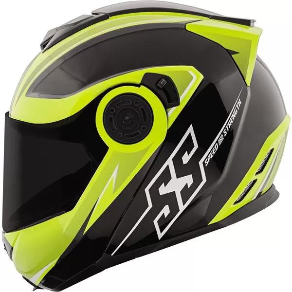 Speed And Strength SS1710 Split Decision Hi-Viz Modular Helmet 8 Speed And Strength SS1710 Split Decision Hi-Viz Modular Helmet - Image 8