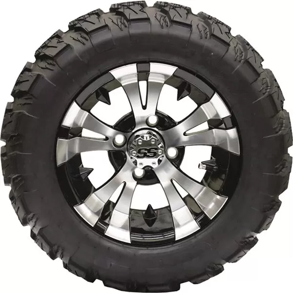 Ocelot 12x7, 4 / 4, 3+4 D118 Golf Cart Wheel And Ocelot 20x10-12 Aurora GT Tire Kit 2 Ocelot 12x7, 4 / 4, 3+4 D118 Golf Cart Wheel And Ocelot 20x10-12 Aurora GT Tire Kit - Image 2