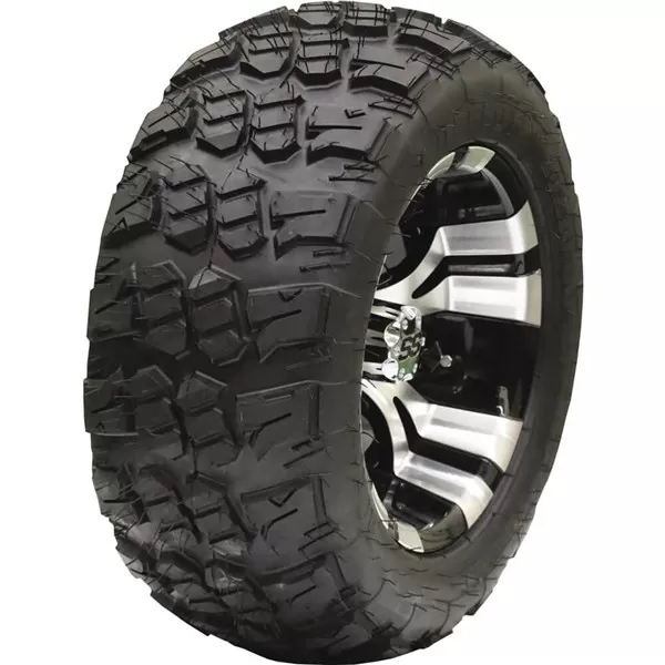 Ocelot 12x7, 4 / 4, 3+4 D118 Golf Cart Wheel And Ocelot 20x10-12 Aurora GT Tire Kit 1 Ocelot 12x7, 4 / 4, 3+4 D118 Golf Cart Wheel And Ocelot 20x10-12 Aurora GT Tire Kit