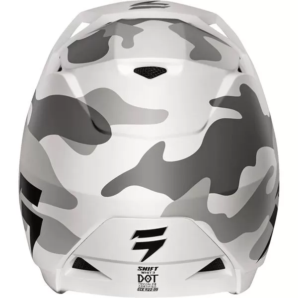 Shift Racing White Label White Camo Helmet 3 Shift Racing White Label White Camo Helmet - Image 3