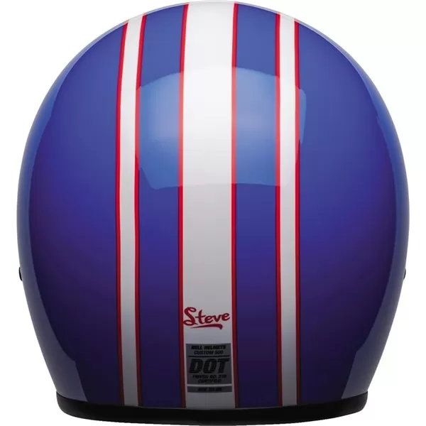 Bell Helmets Custom 500 Six Day McQueen Open Face Helmet 3 Bell Helmets Custom 500 Six Day McQueen Open Face Helmet - Image 3