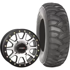 System 3 Off-Road 14x10, 4 / 156, 5+5 SB-3 Wheel And 30x12-14 SS360 Rear Tire Kit