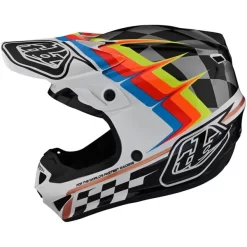 Troy Lee Designs SE4 Polyacrylite Warped Helmet -Motorcycle parts TL 109327041 B