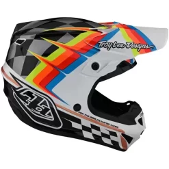Troy Lee Designs SE4 Polyacrylite Warped Helmet -Motorcycle parts TL 109327041 E