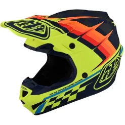 Troy Lee Designs SE4 Polyacrylite Warped Helmet -Motorcycle parts TL 109327053